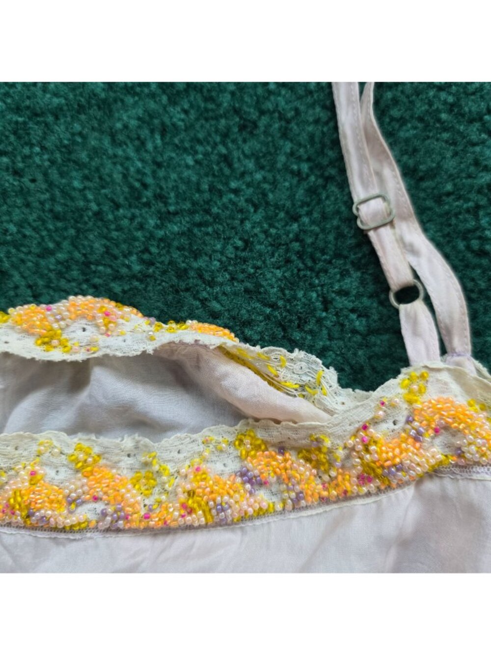 Dosa 100% Silk Slip Dress Size 3 Embroidery Vintage-Inspired Boho Style - Picture 11 of 11